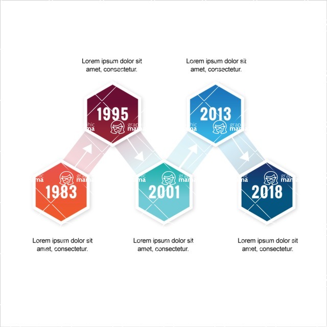 Infographic Templates Collection - Vector, Photoshop, PowerPoint, Google Slides - Abstract Timeline Infographic Template Vector Design